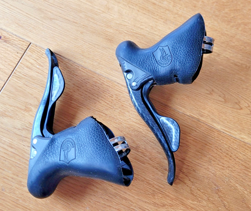 CAMPAGNOLO RECORD CARBON TITANIUM 10 speed groupset italian road bicycle LOOK