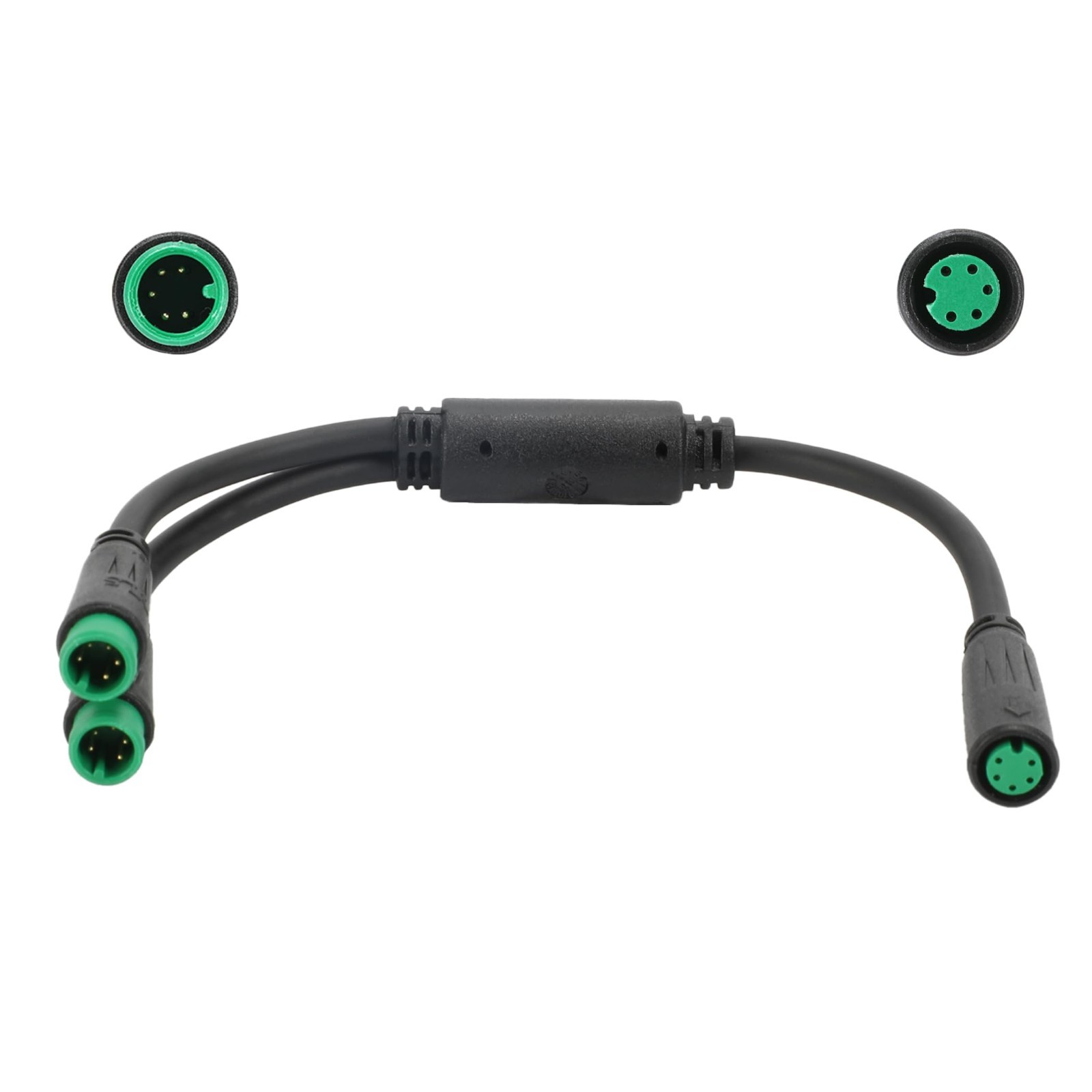 5 Pin Y-Splitter Extension Cable for eBike – Julet Type, 7.9″, Waterproof, Displ