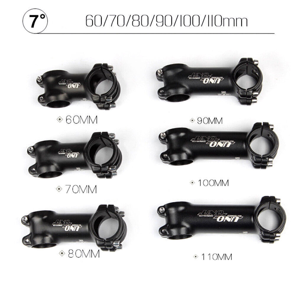 For UNO Stem 7°/17°/35°Mountain Road Bike Handlebar Stem Aluminum 31.8*60-130mm