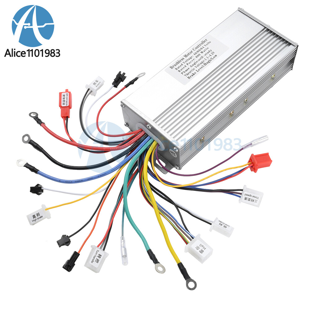 48V 60V 64V 35A 800W Intelligent Brushless Motor Controller For Electric Bicycle