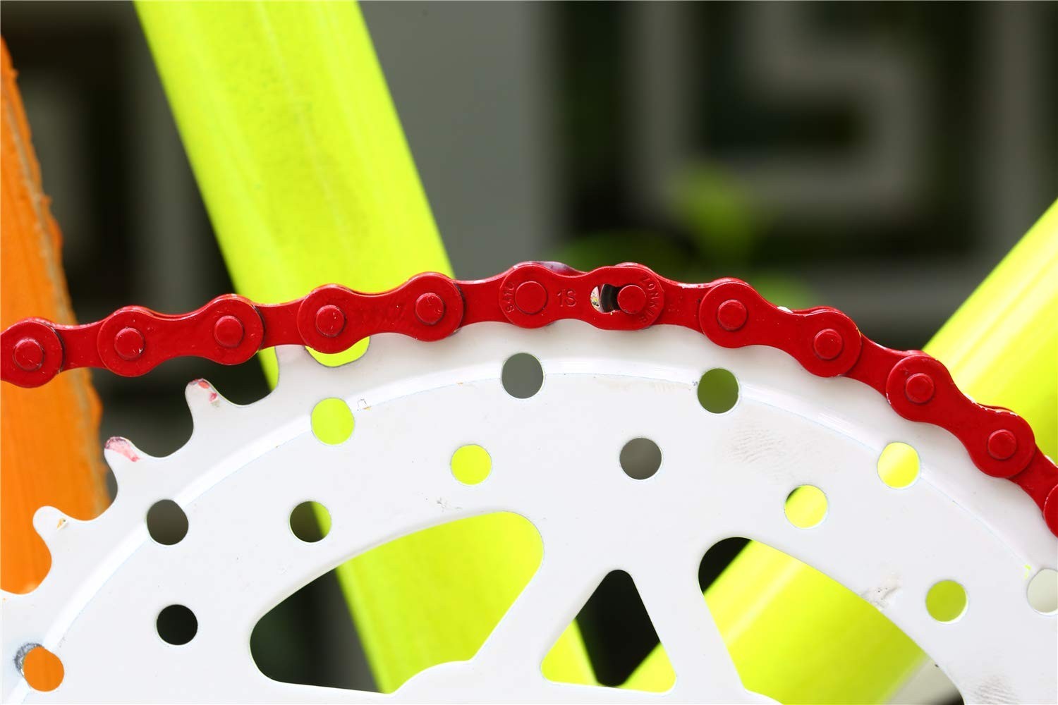 Bright Red 1/2 x 1/8 Inch Bicycle Chain for Single-Speed Bikes – High Strength