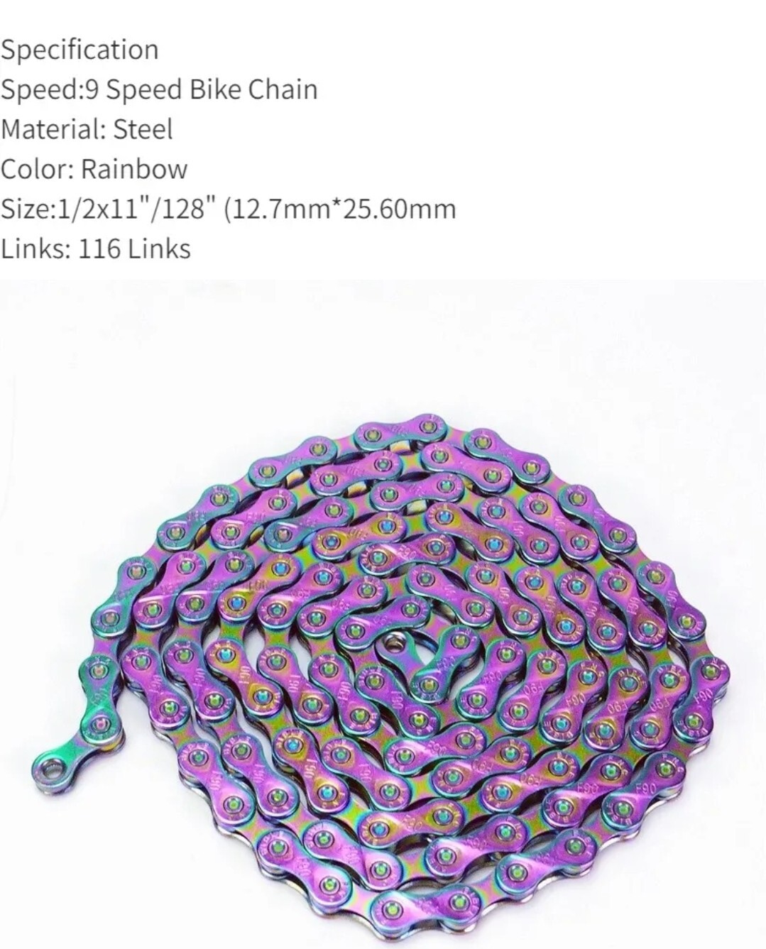 1/2 X 11/128 116 Link FMC F90 Chain