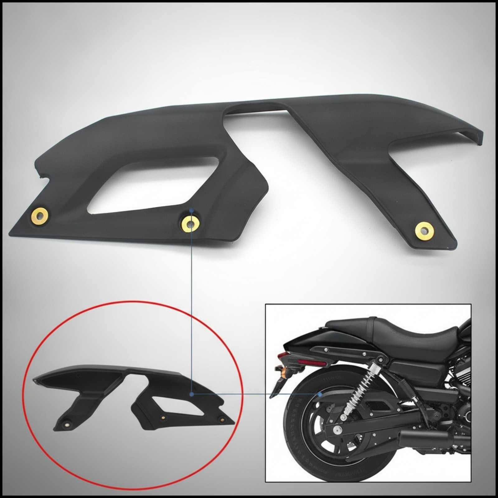 Upper Belt Guard with Bushings Direct Replacement Upper Belt Chain Guard Cover