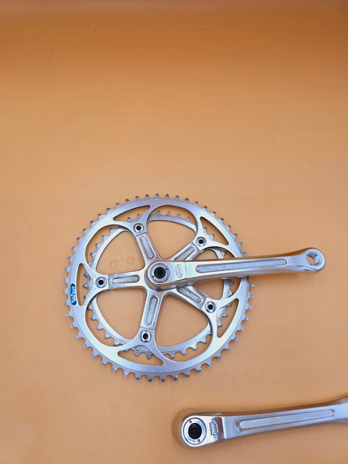 Crank Set Shimano 600 Arabesque 170mm 52/42 Tooth Vintage Retro Crank FC-6200