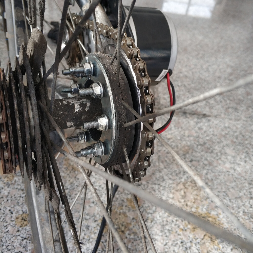 250W 24V Electric E-Bike Conversion Kit Brush Motor w/freewheel Motor Controller