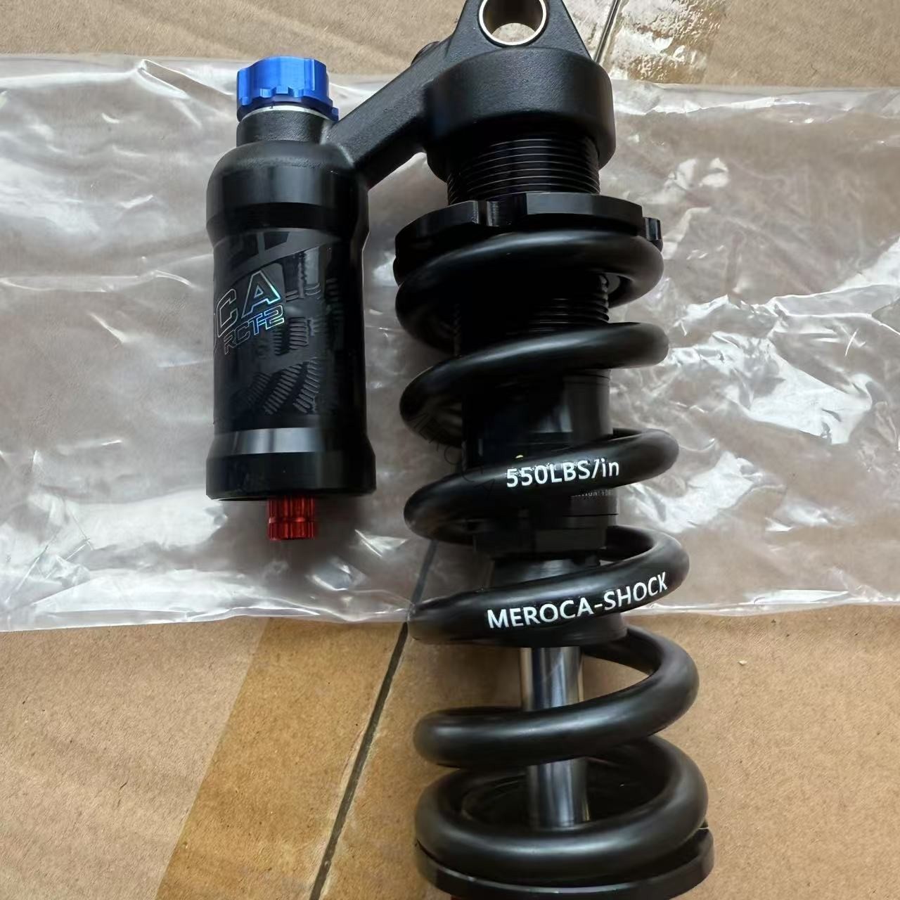 MEROCA Bike MTB Rear Shock Bicycle Coil Spring Shocks 190/210/230/240/250/265mm