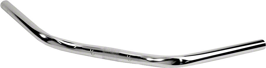 Velo Orange Milan Handlebars 25.4 Clamp 25 Rise 35° BackSweep Silver Aluminum