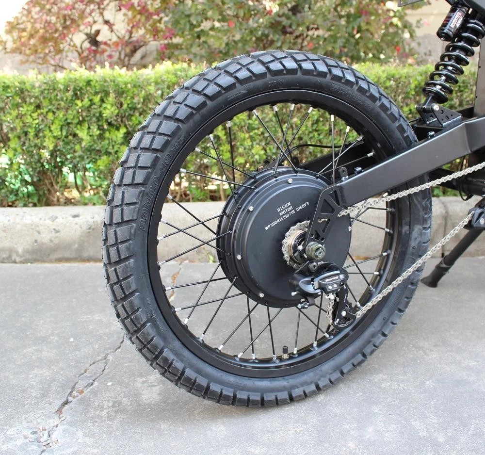 48V-72V 150A 5000W 17″ 19″ 21″Electric Motorcycle Rear Wheel Conversion Kit