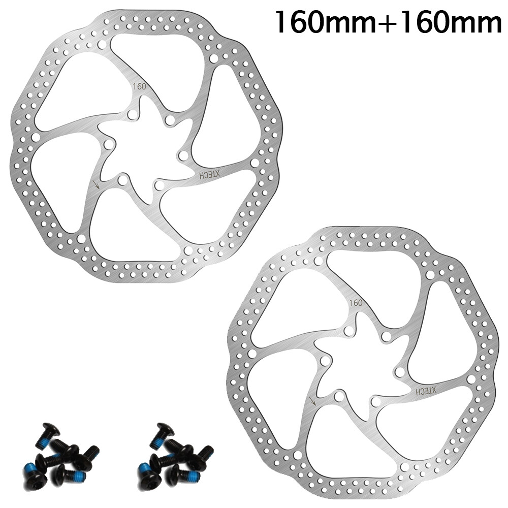 ​Mountain Bike Hydraulic Disc Brake Set with 160mm Rotors 2 Piston MTB Calipers