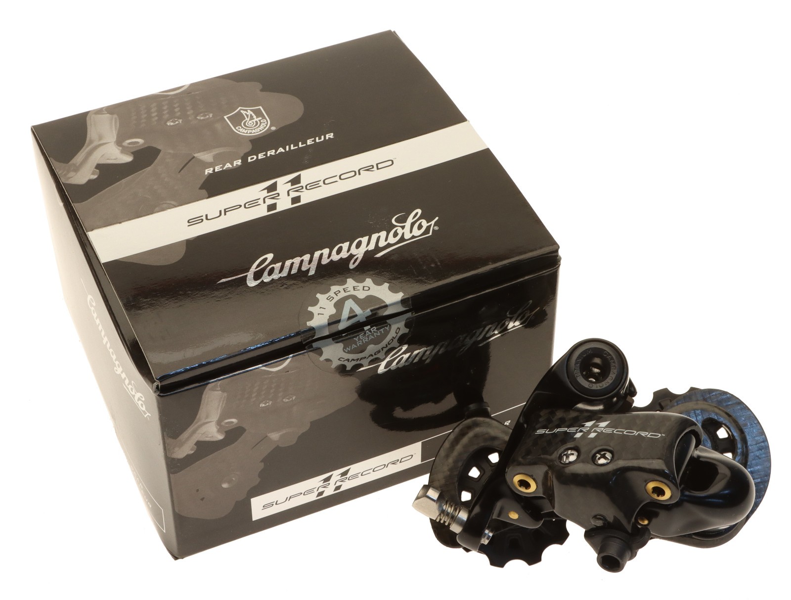 Campagnolo Super Record Rear Derailleur 11 Speed Short Cage Carbon ’09 NOS NEW