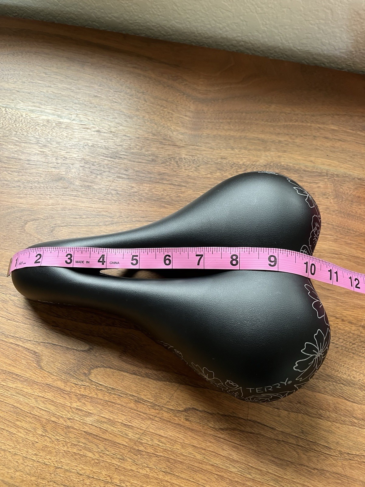 Terry Women’s Cite X Gel Biking Saddle Black with Flower Print