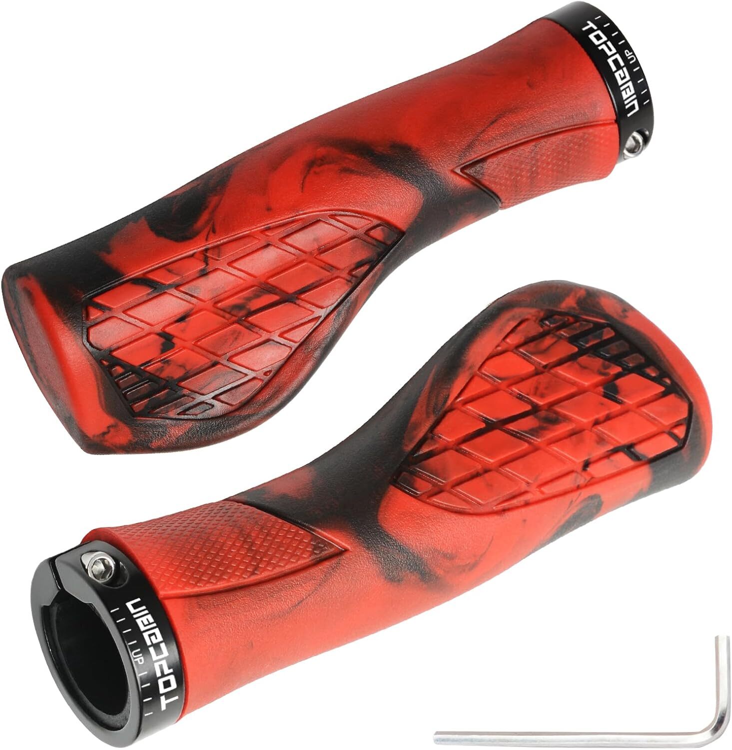 Aluminum Lock-on Ergonomic Bicycles Handlebar Grips for Mountain MTB BMX Bicycle