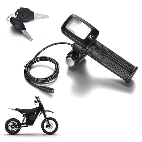 Throttle Integrated Display with M Key Button Speedometer Compatible No Grip