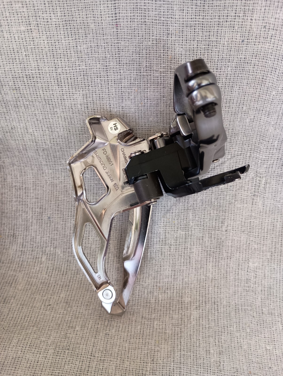 Shimano XTR FD-M961, Triple, Dual Pull, 31.8mm High Clamp, Front Derailleur