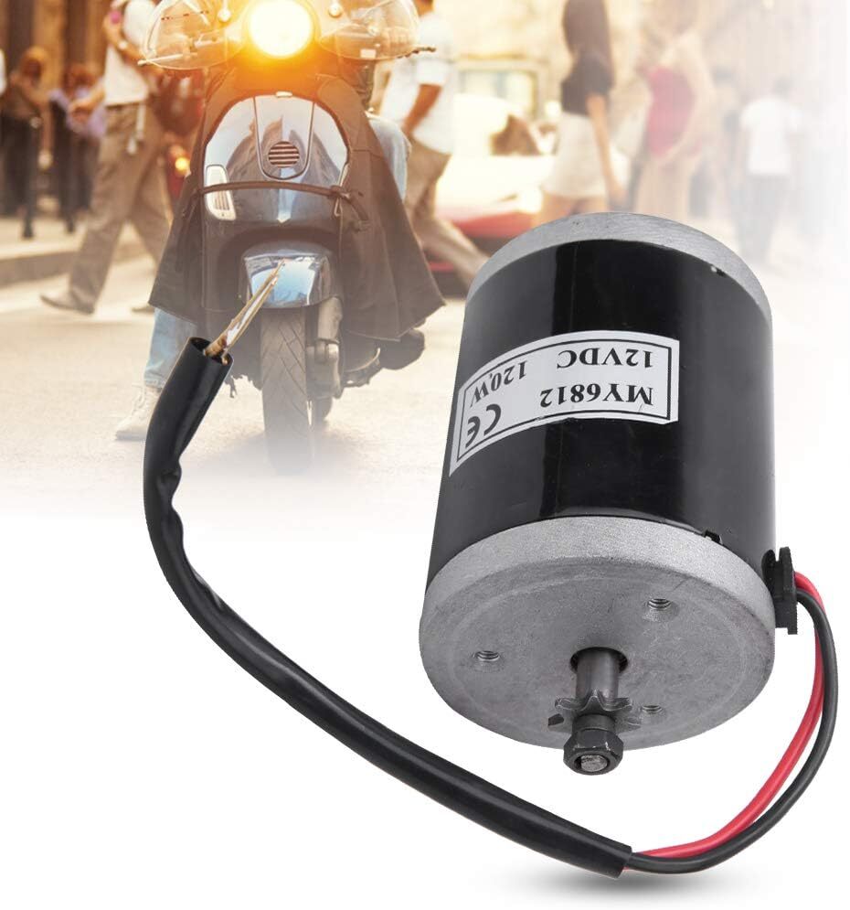 Tbest Brush Motor for Electric Scooter, 12V 120W high-Speed as picture shown