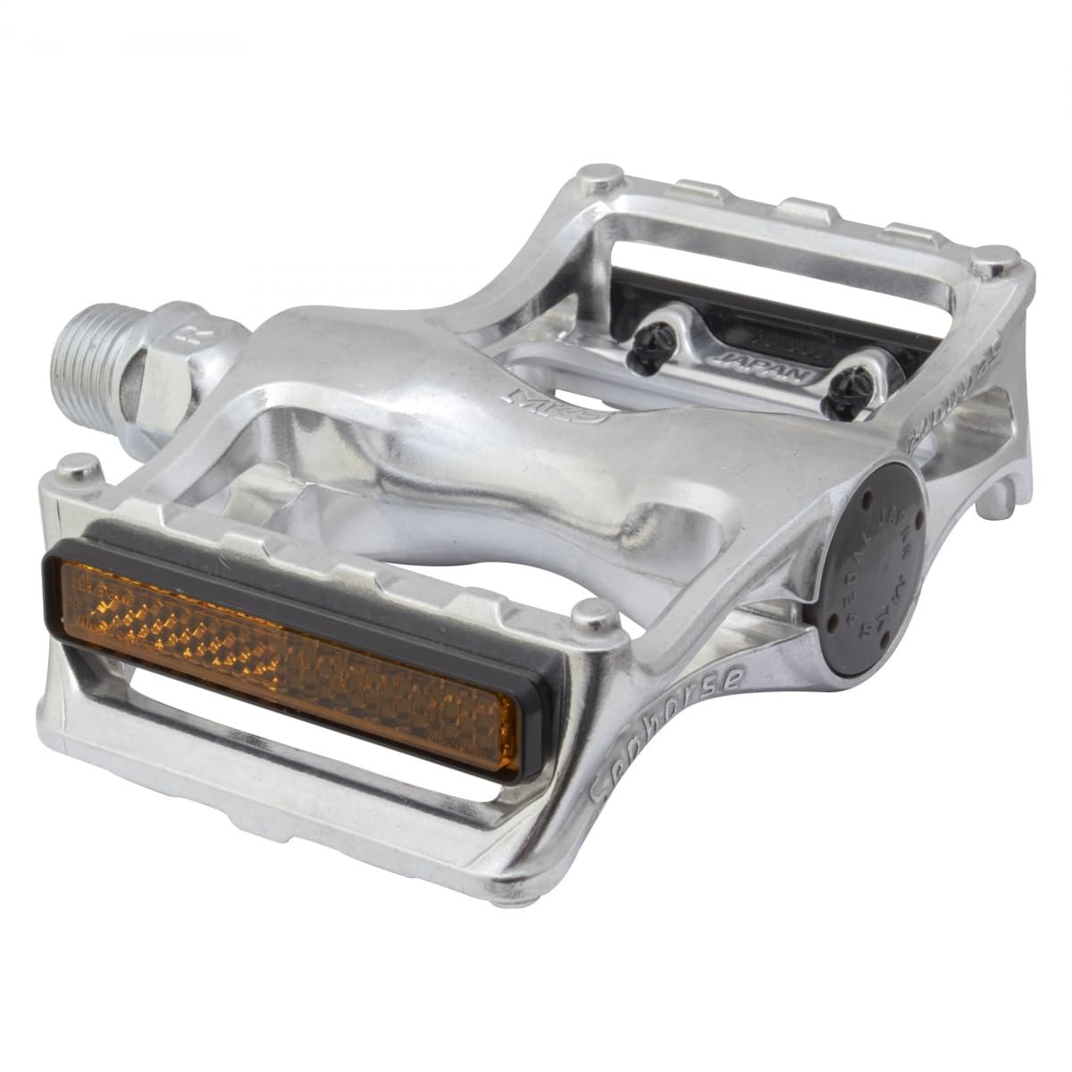 MKS pedal seahorse silver Stainless steel for Road W72xL92mm Small size NEW