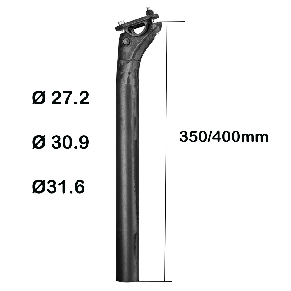 Elitaone Carbon Fiber Seatpost 27.2/30.9/31.6Mm Matte Black Offset 20Mm Lightwei