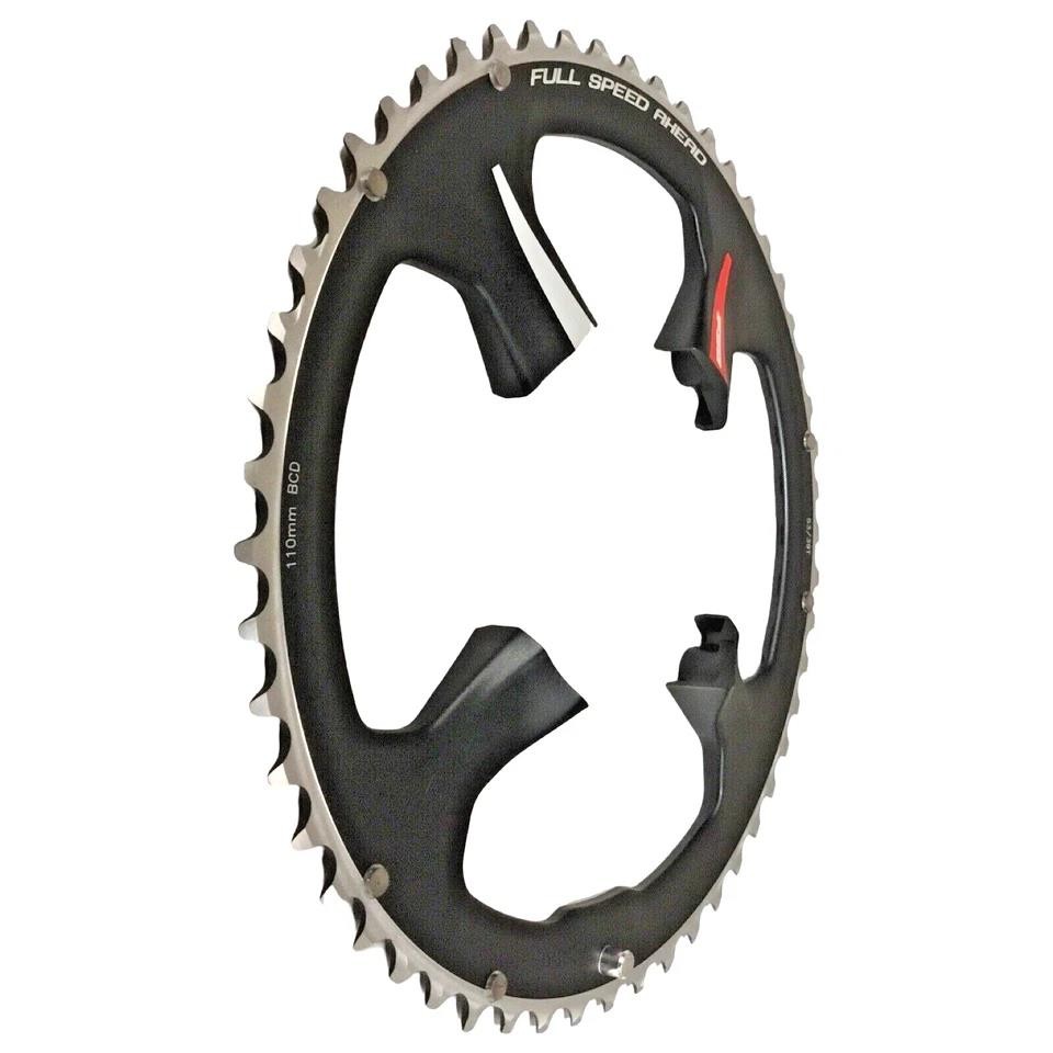 FSA K‑Force Light 53T ABS Chainring 110BCD 4‑Arm 11sp Red Decal New