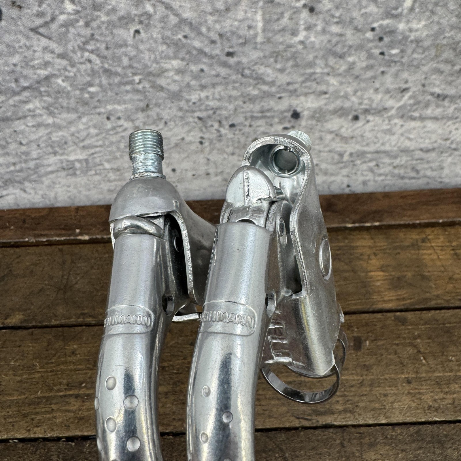 Vintage Weinmann Brake Levers Pair Silver 1979 4-Finger Road Bike Touring Parts