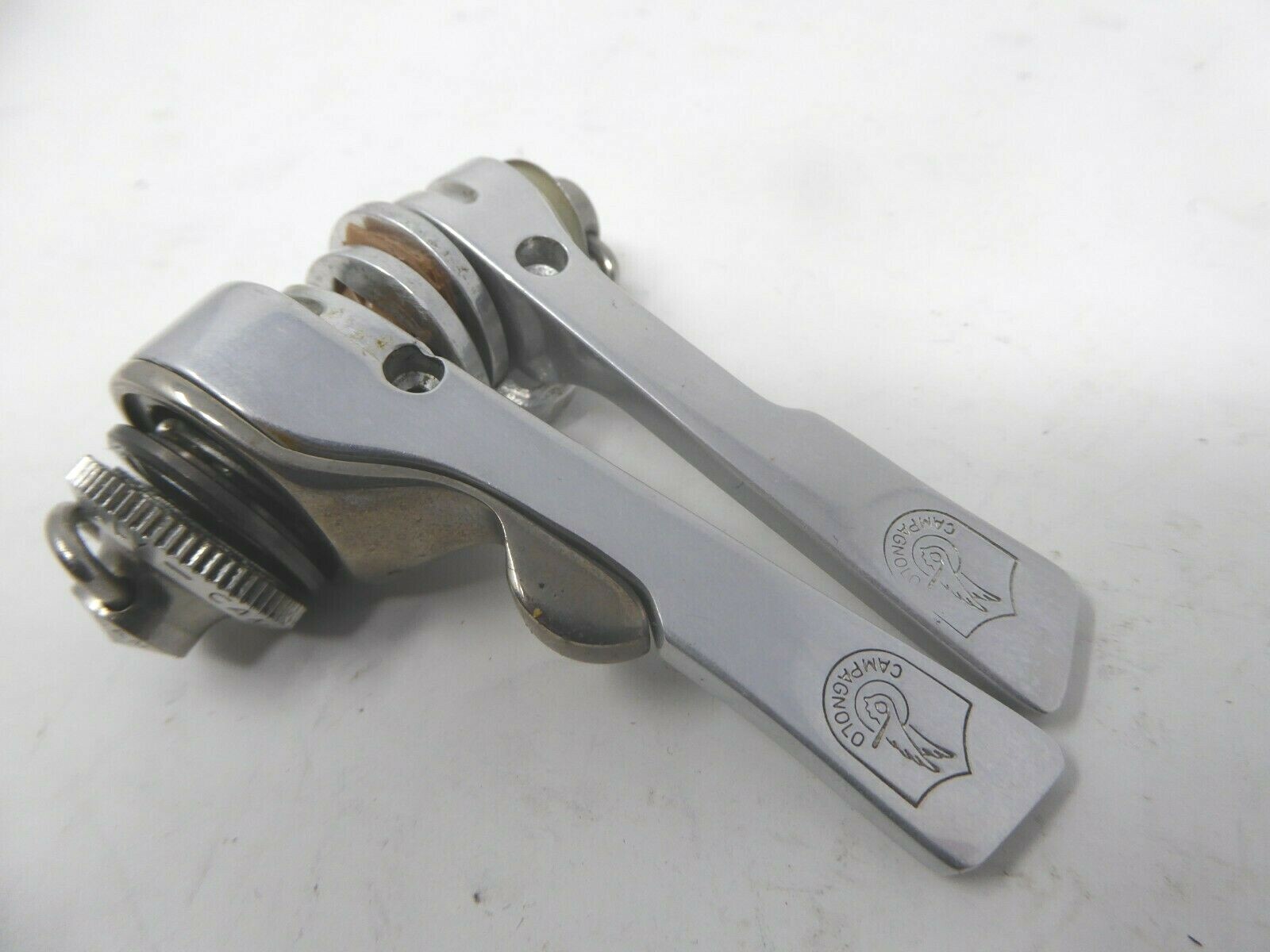 Vintage NOS Campagnolo C Record Syncro Silver Downtube Friction Shifters B RARE