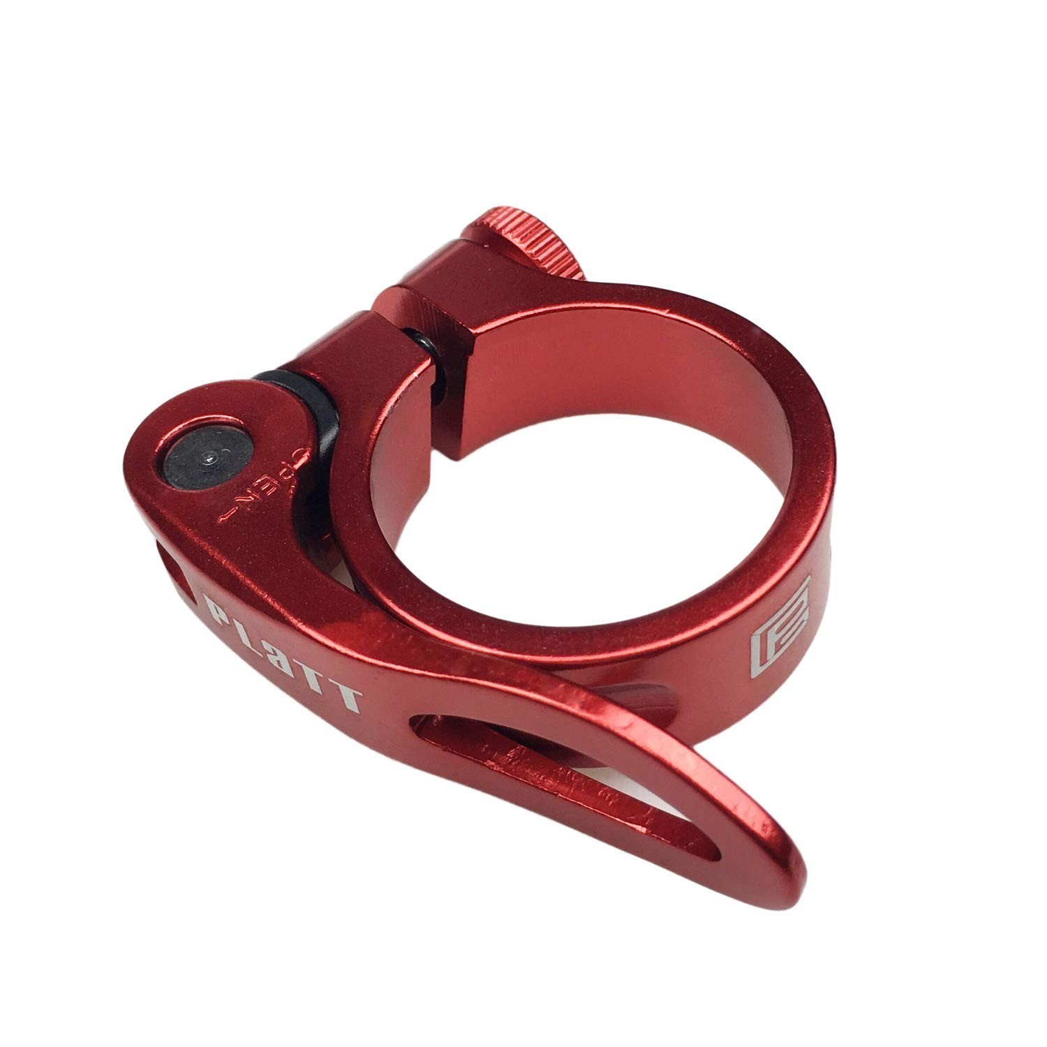 PLATT Bicycle Seatpost Clamp Quick Release Aluminum 34.9mm Black