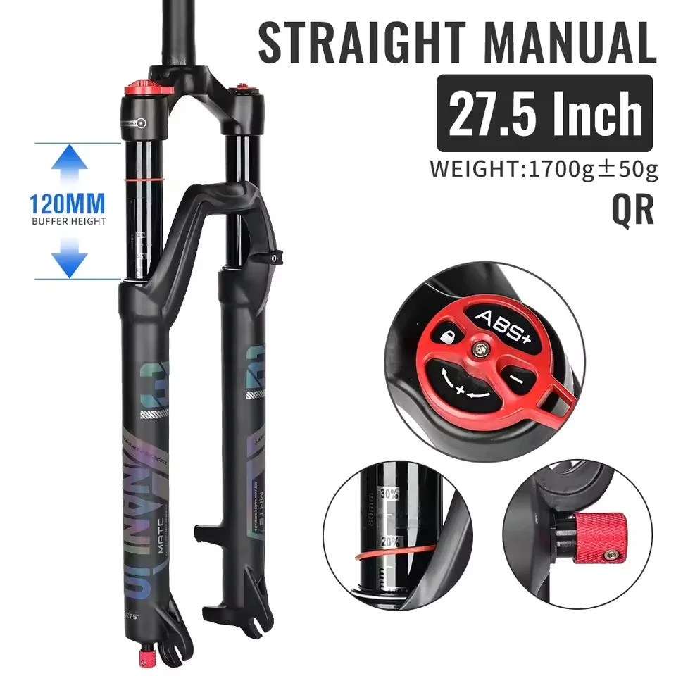 26/27.5/29er MTB BicycleRebound Adjust Lockout Boost Air Fork 120/140mm Travel