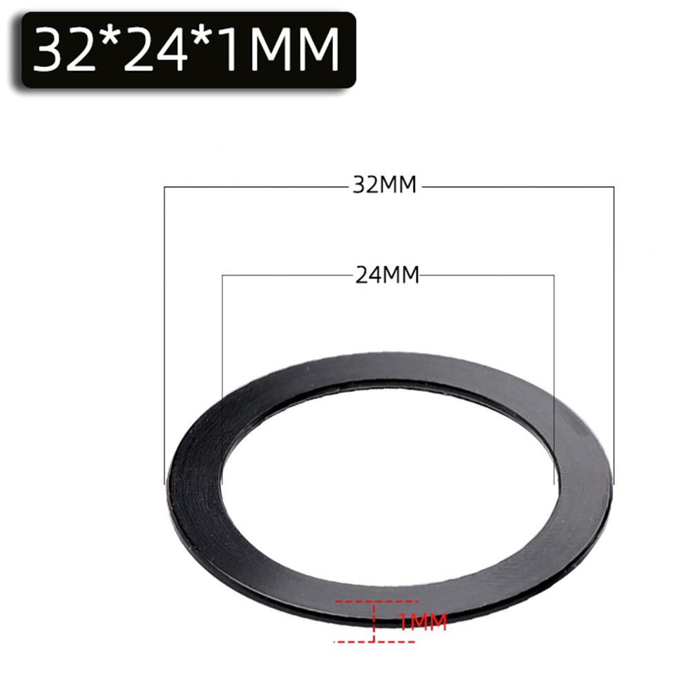 Bike Chainring Washer 32x24x1mm Lightweight Design with Aluminum Alloy Material