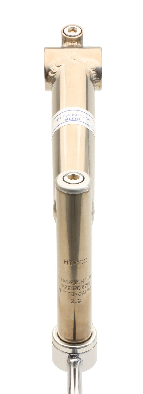 Nitto MT-100 1″ Titanium Quill Stem 140mm 25.4mm Clamp Silver 110° Rare NEW NOS