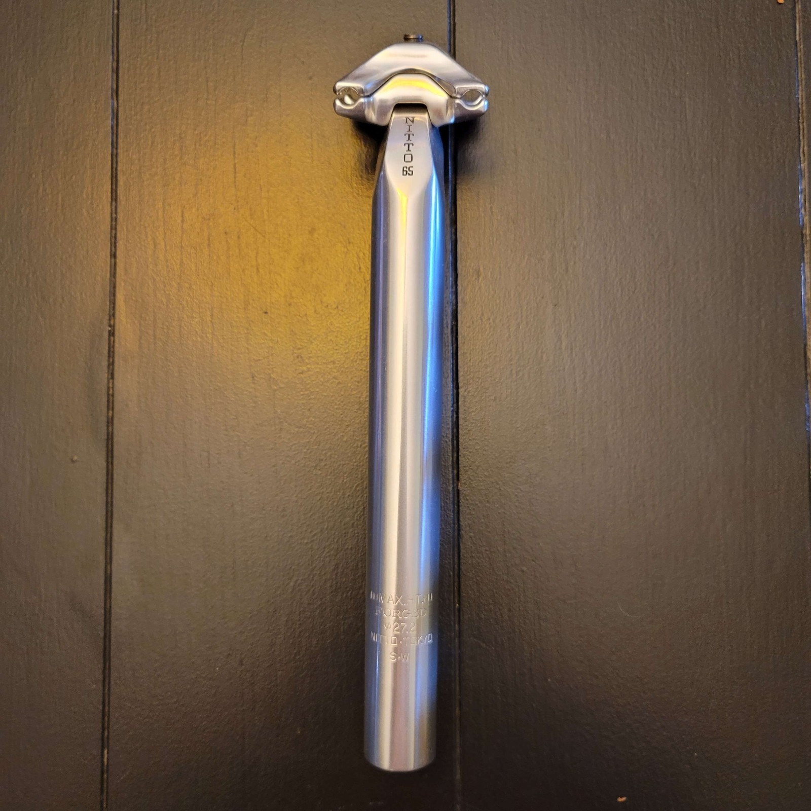 Nitto Crystal Fellow S65 Seat Post – Silver 27.2mm x 250mm
