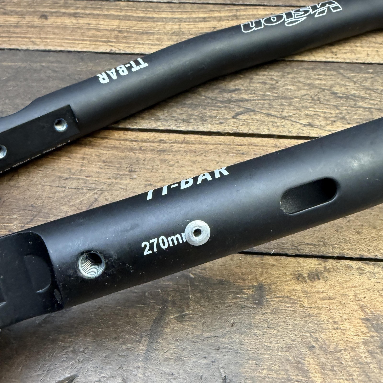 Vintage Vision TT-Bar Aerobar Clip On Extensions Alloy 270mm TT Tri Bar Bike