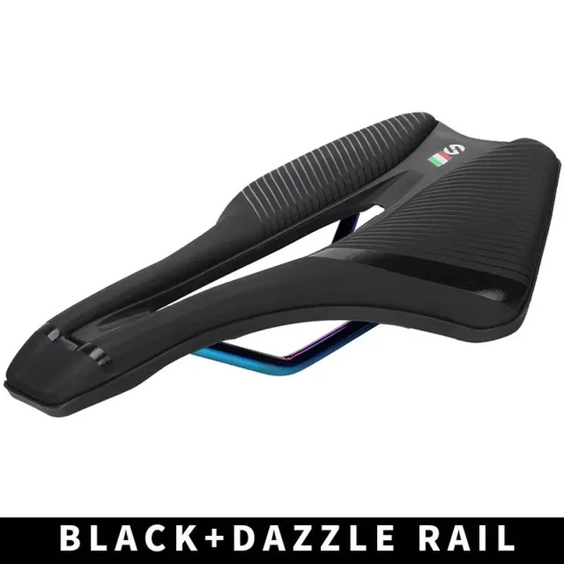 TOSEEK MTB Road Bike Saddle Eva+Super Fiber Leather Ergonomic Design Saddle Wide
