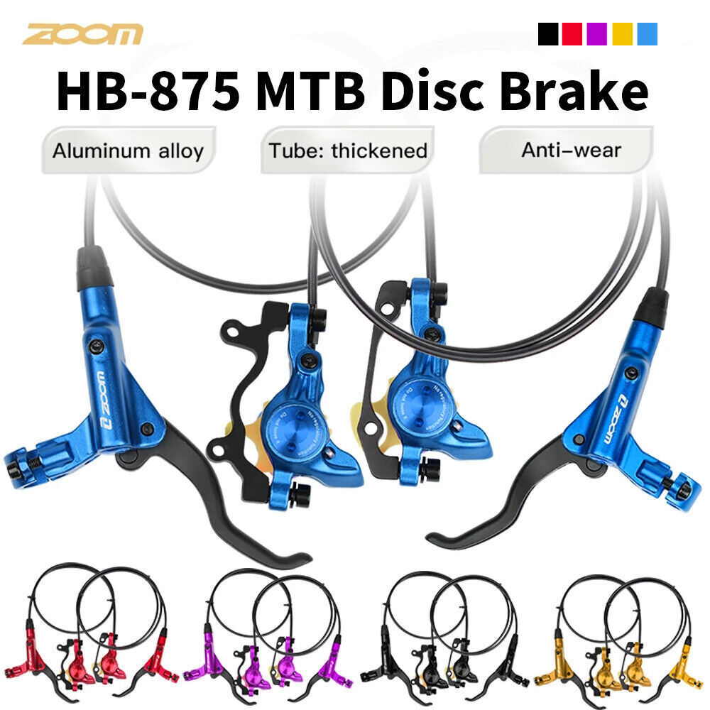 ZOOM HB-875 Hydraulic Disc BrakeXC Bike MTB Front & Rear Set 800mm/1400mm