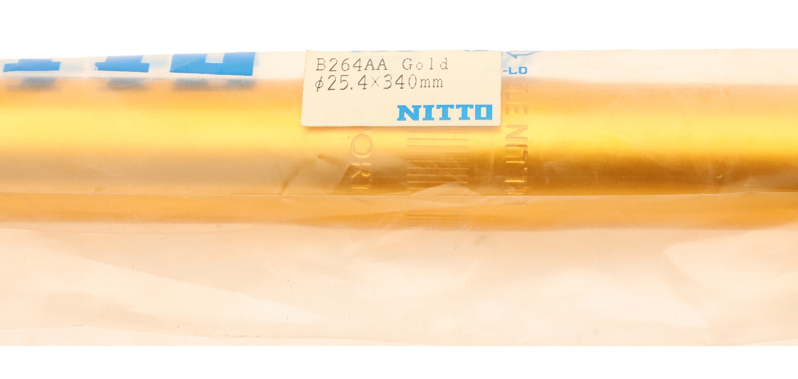 Nitto EAI B264AA Mini Bullhorn Handlebar Gold 25.4mm Clamp x 34cm Width NOS NEW