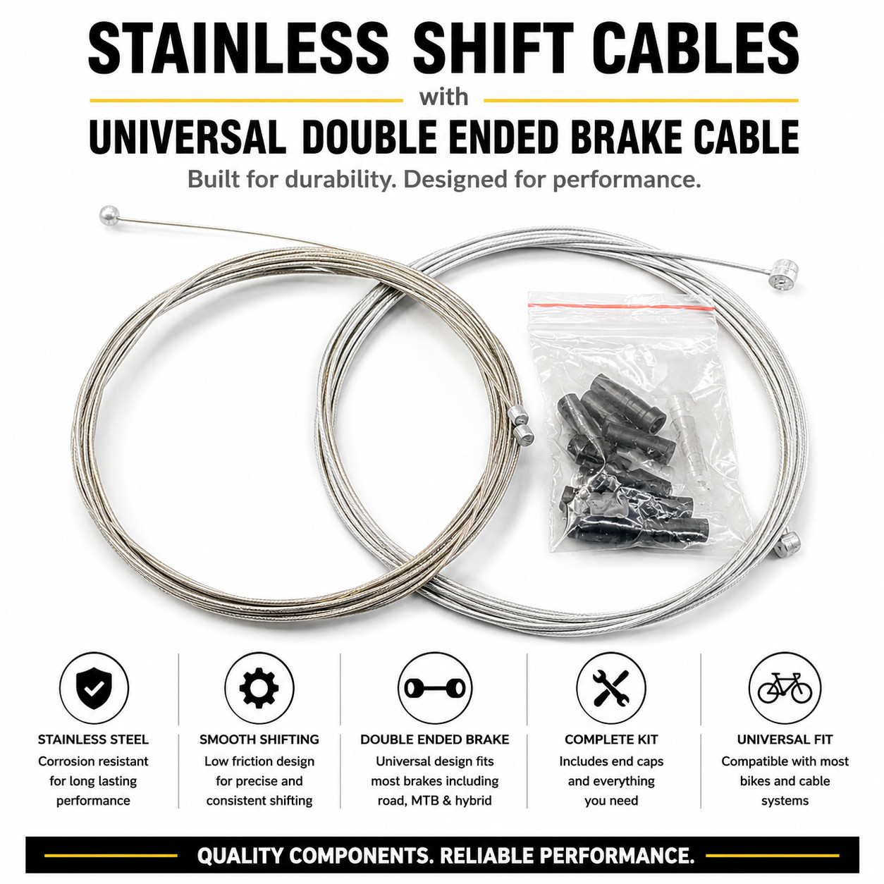Jagwire CEX/LEX Road MTB-Shift/Brake Cable/Housing Bicycle Shop Kit 4/5mm SRAM
