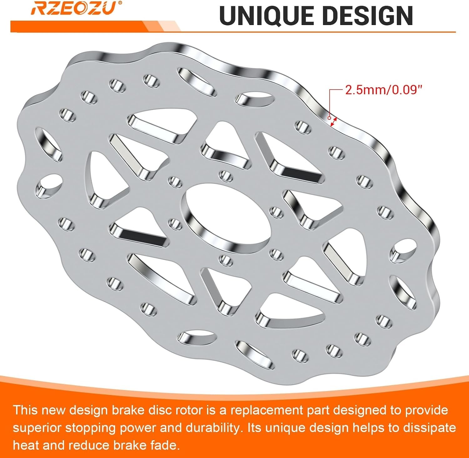 180mm Mini Bike Disc Brake Rotor Kit with Rear Brake Caliper Replacement for …