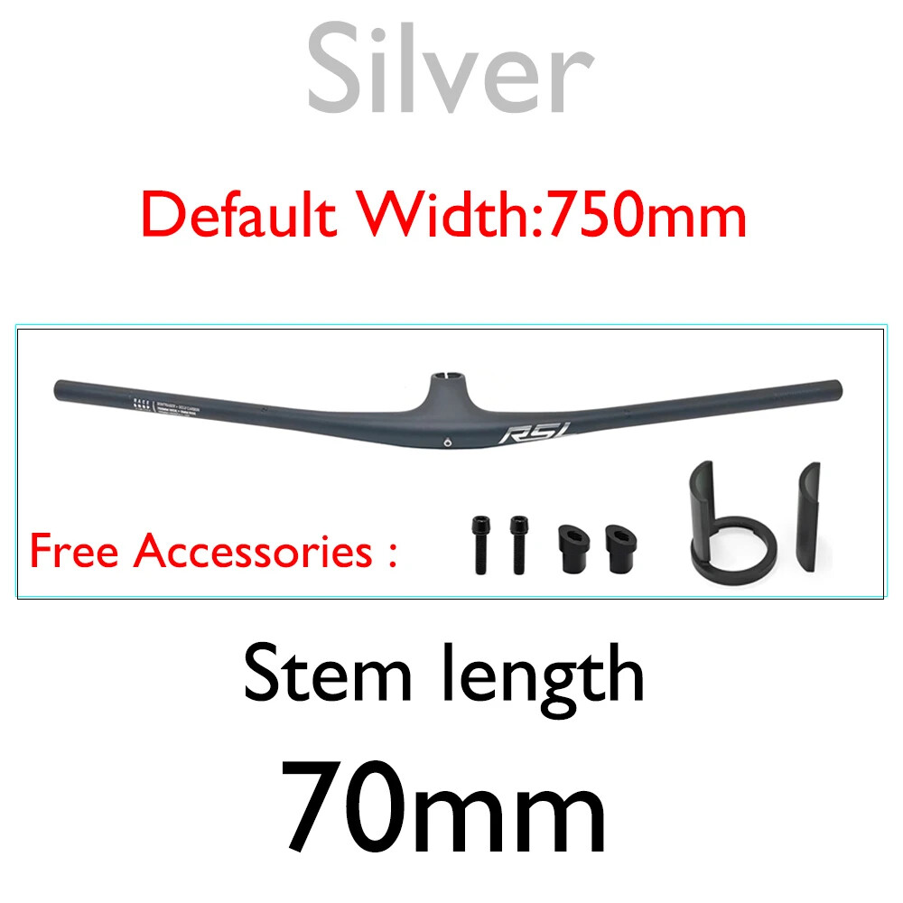 Integrated Full Carbon MTB Handlebar Cockpit 13° Stem Mountain Handlebar 750mm