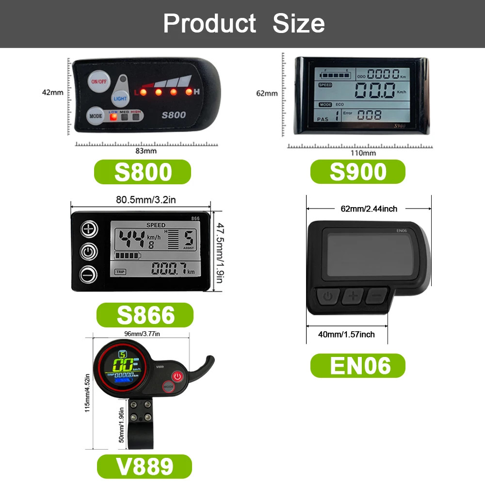 24V 36V 48V JN LED/LCD E-bike Display Group Electric Bicycle Control Panel