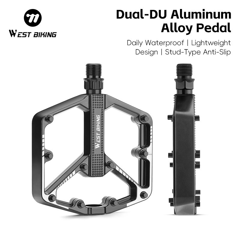 WEST BIKING Widened Cycling Pedals Ultralight DU Sealed Bearing Bicycle Pedals