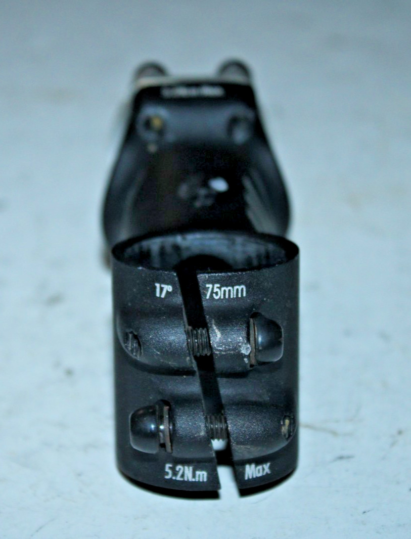 Bontrager Select 1 1/8″ Threadless Stem Black 100mm 17º Rise 31.8mm Fast Shipper