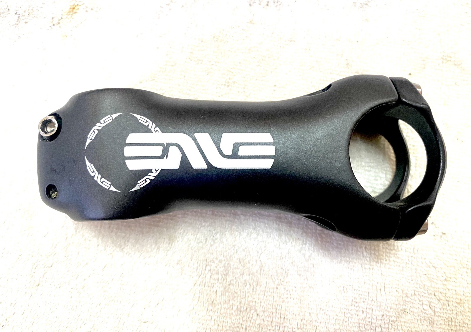 ENVE Stem Black – 90 mm 31.8 Clamp +/-6 Deg 1-1/8″ UD Carbon White Logo