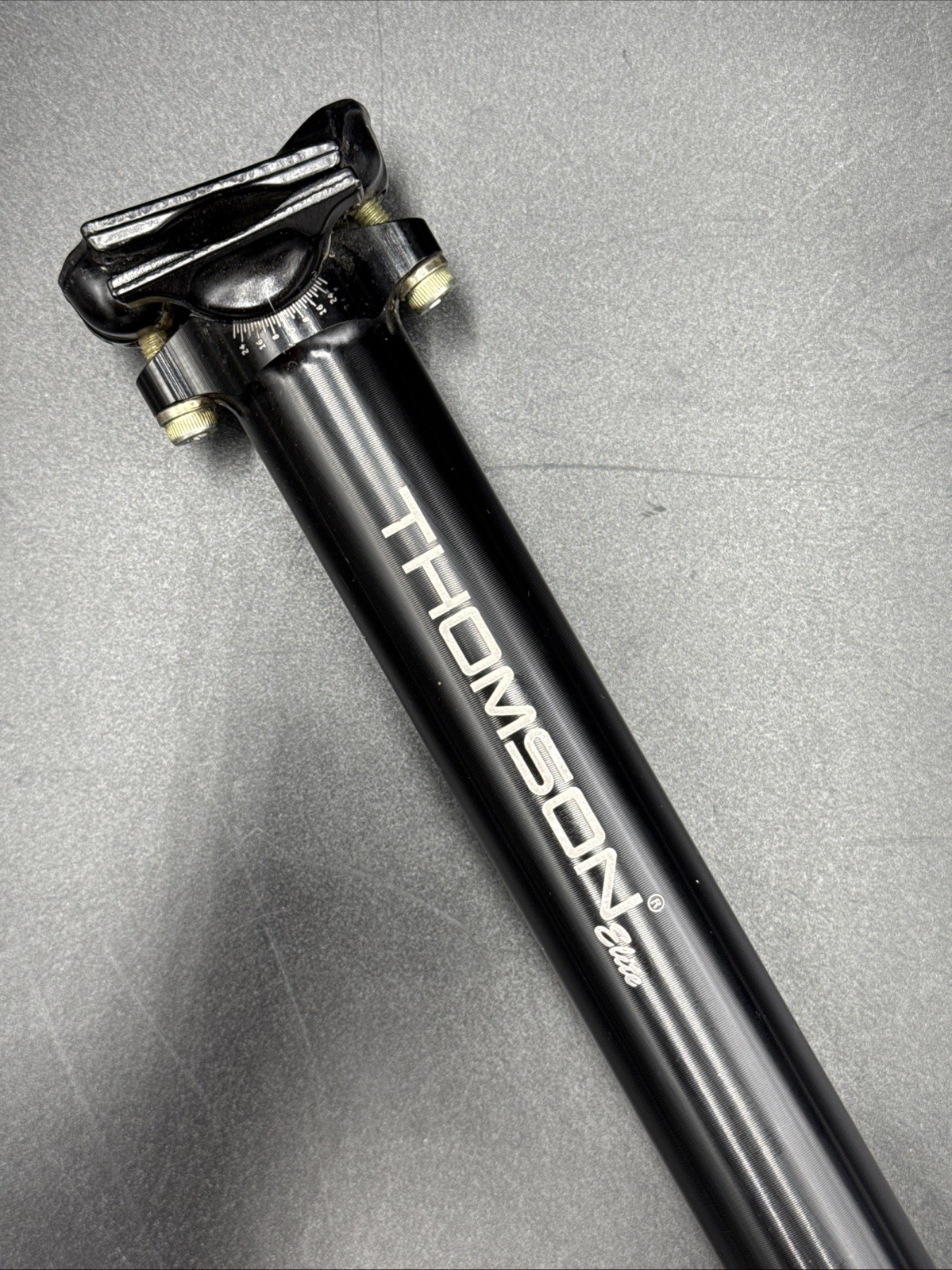 THOMSON Elite Zero Setback 30.9mm x 367mm Black Seatpost NEAR MINT USED