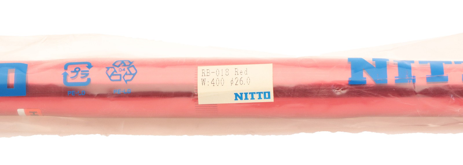 Nitto RB-018 Bullhorn Handlebar Red 26.0mm Clamp x 40cm Width NOS NEW