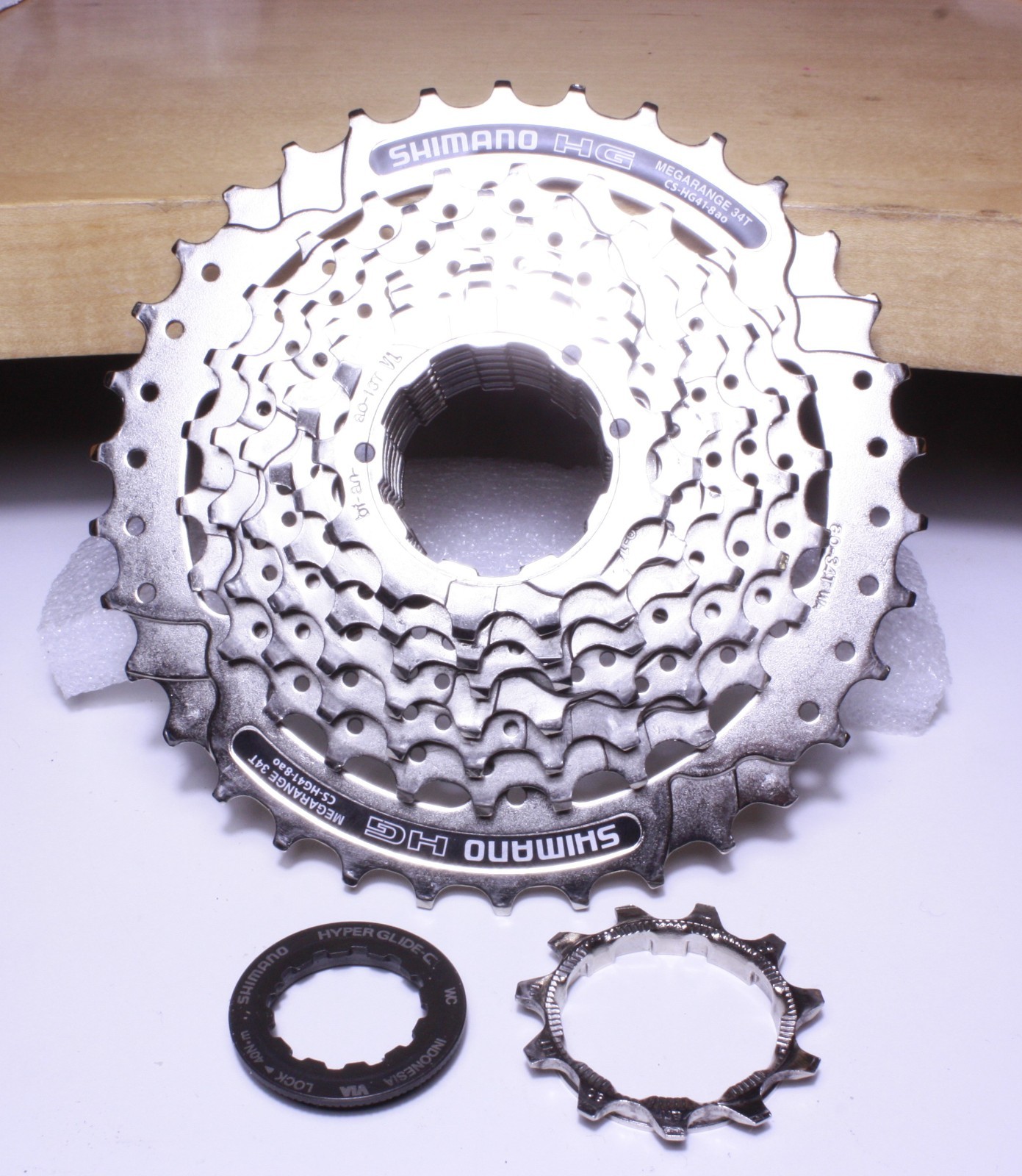 SHIMANO HG MEGARANGE 34T/11T 8-sp cassette (CS-HG41-8ao0)