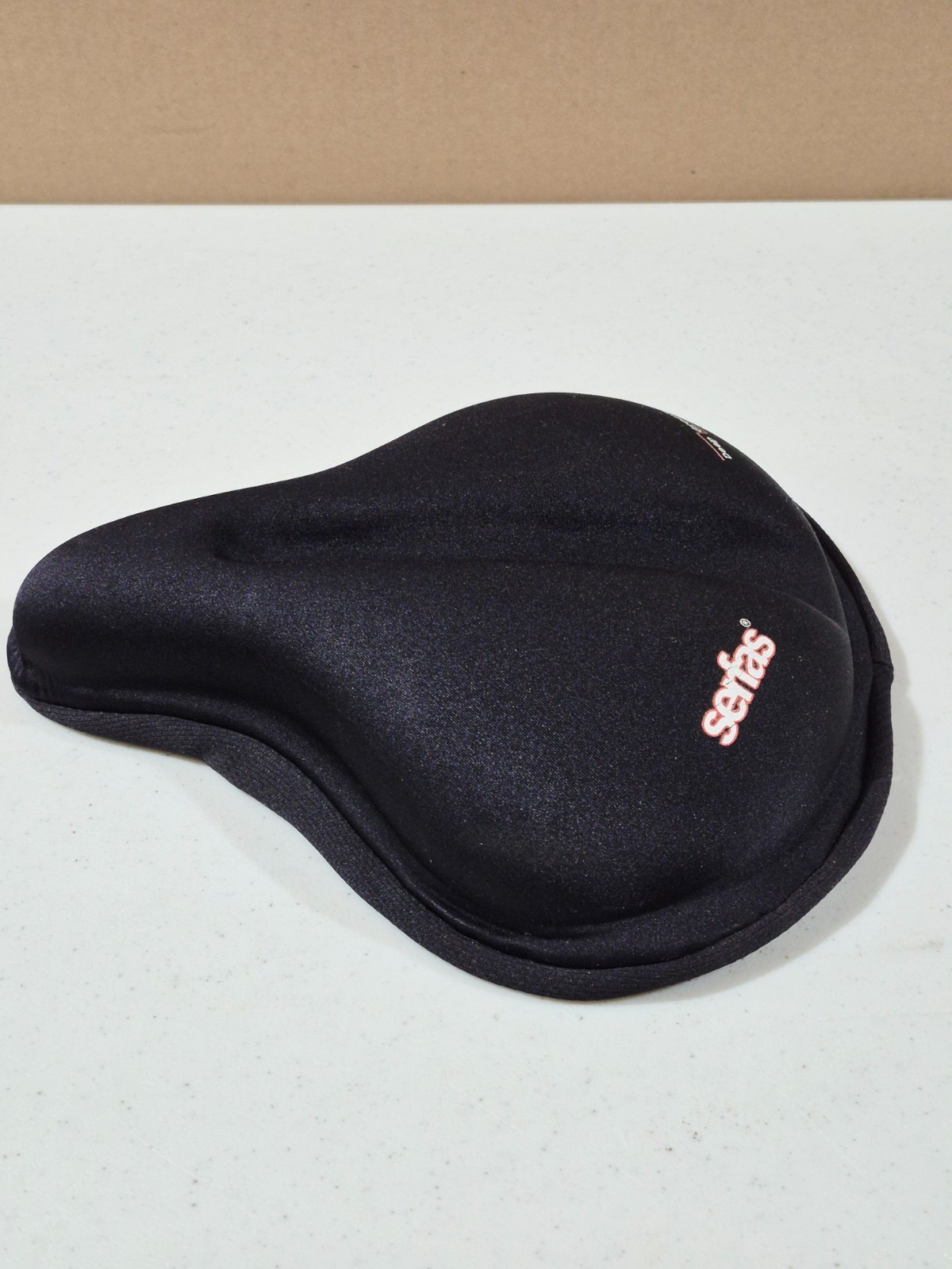 SERFAS Gel Bike Saddle Seat Pad Bicycle Cover Drawstring Deep Groove Design