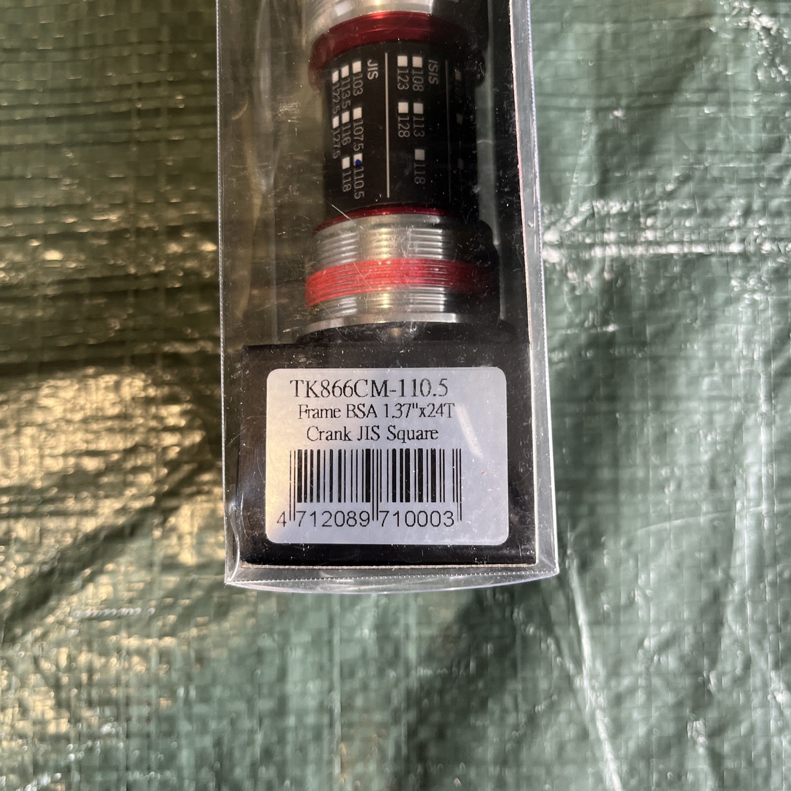 TOKEN JIS Square Bottom Bracket BB BSA 1.37″x24T, 118mm