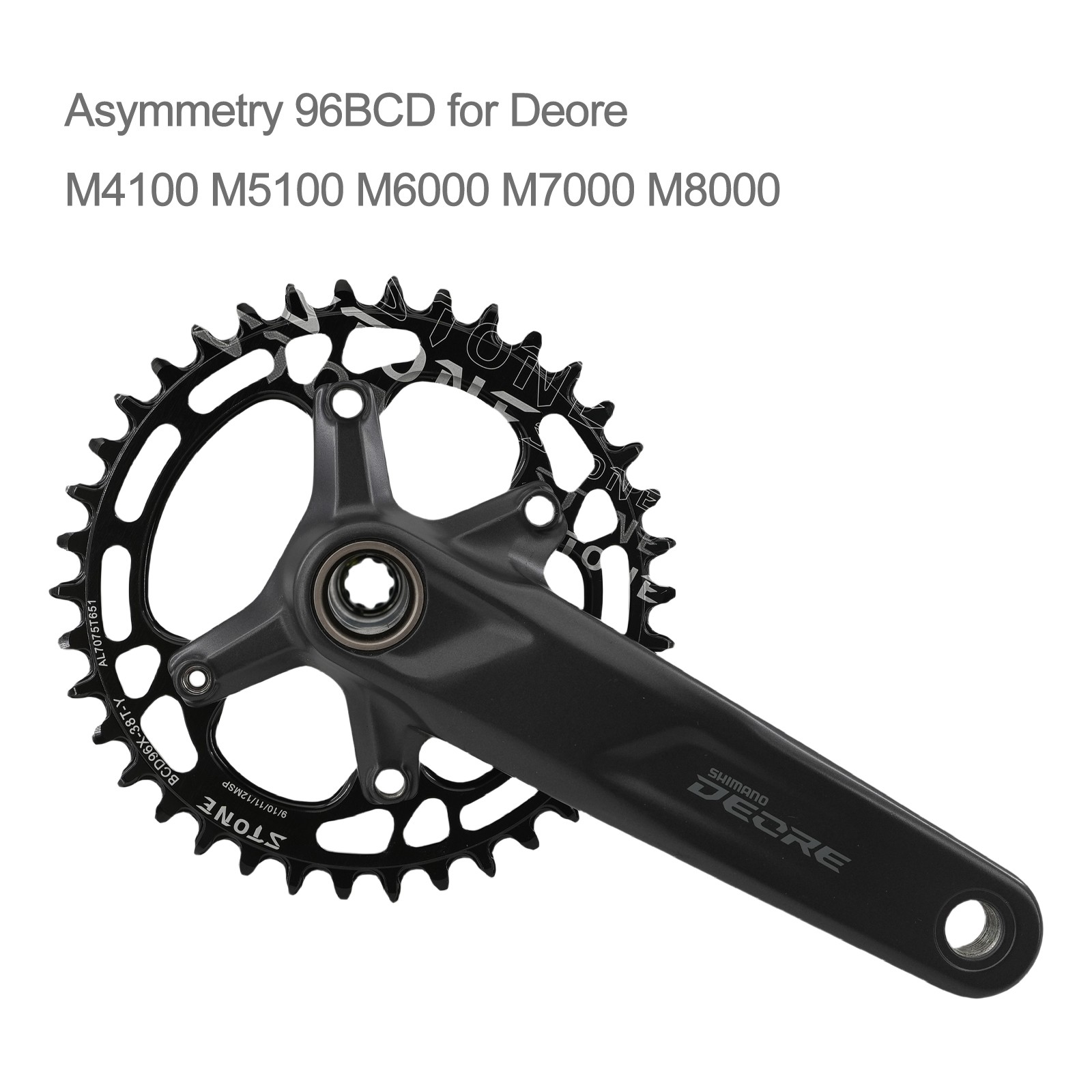 Stone Chainring 96 BCD Round Oval for M7000 M8000 M9000 M9020 MTB Bike 30T – 48T