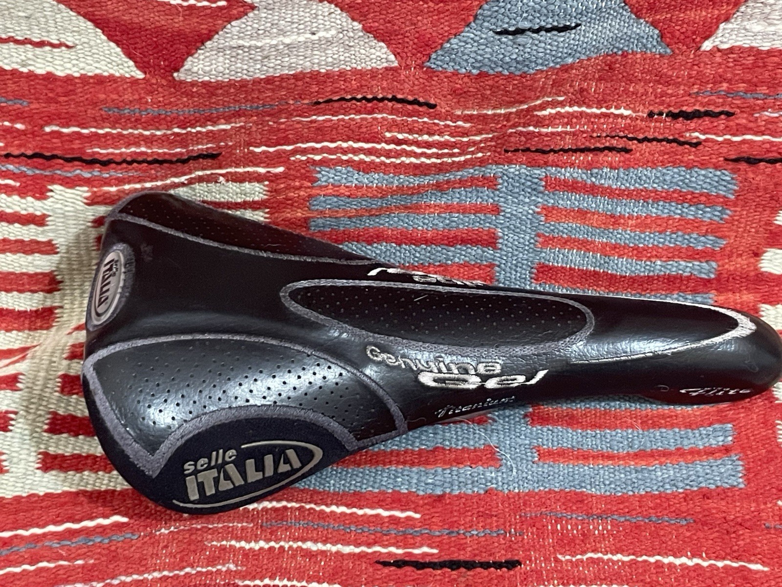 Selle Italia Genuine Gel Flite Titanium Road Bike Saddle Black Made Italy Used