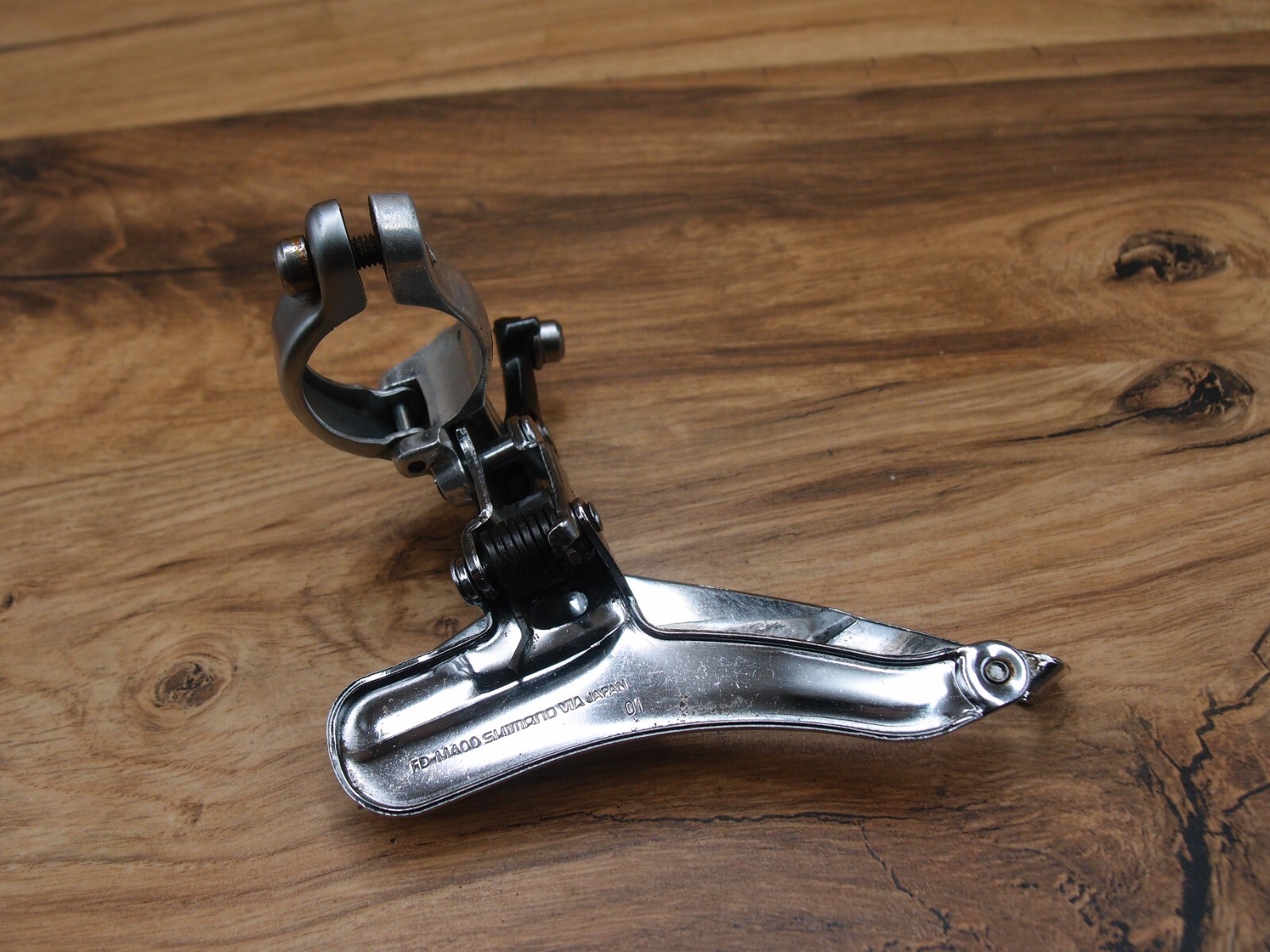 1990 MTB front derailleur Shimano Exage LX FD-M400 made in Japan 28.6 mm bottom