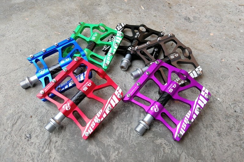 Aluminum Road MTB Mountain Bike XC Bicycle Pedal Flat Pedals 3 Bearings 1 pair