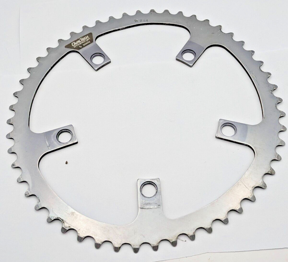 SR SAKAE 52 TOOTH 52T CHAINRING 130MM BCD SILVER 5-ARM ALUMINUM OVAL-TECH 214